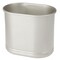 mDesign Small Metal Oval 2.5 Gallon Bathroom Trash Can Wastebasket